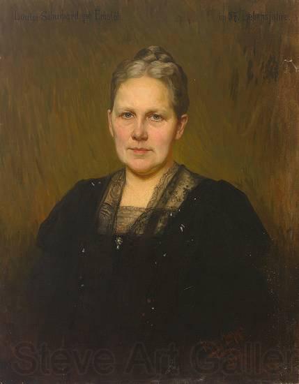 Heinrich Hellhoff Portrait der Luise Schuchard Norge oil painting art